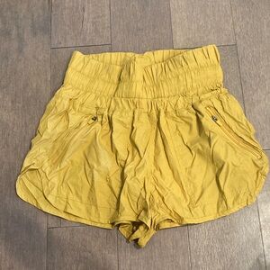 FP Movement by Free People Mustard Yellow Athletic Shorts